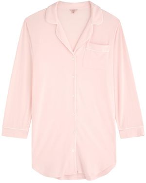 Eberjey Gisele Jersey Night Shirt Dress - Pink