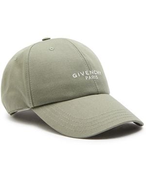 Givenchy Logo-Embroidered Cnavas Cap - Grey