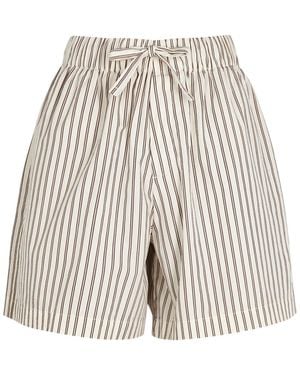 Tekla Poplin Pyjama Shorts - Natural