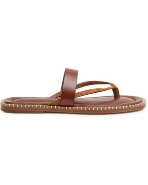 Dries Van Noten Suede And Leather Sandals - Brown
