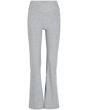 Vuori Elevation Rhythm Flare Stretch-Jersey Legging - Gray