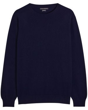 Begg x Co Heriot Cashmere Jumper - Blue