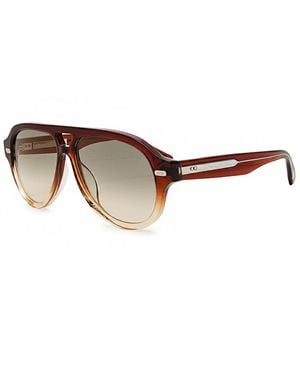 Brunello Cucinelli Aviator-Style Sunglasses - Brown
