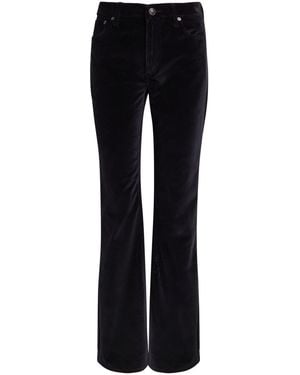 Rag & Bone Dahlia Flared-Leg Velvet Trousers - Blue