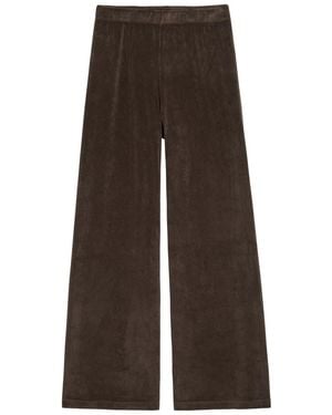 Suzie Kondi Zephyra Wide-Leg Terry Trousers - Brown