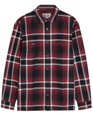 Carhartt Vaughn Plaid Cotton Shirt - Red