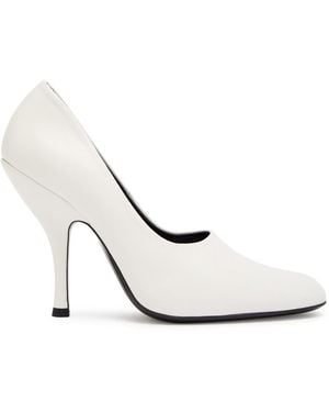 Jude Date 105 Leather Pumps - White