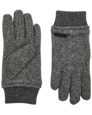 BOSS Kalspar Wool-Blend Gloves - Grey