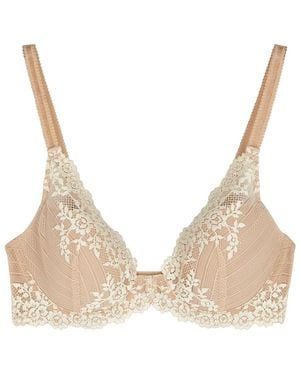 Wacoal Embrace Lace Plunge Bra - Natural