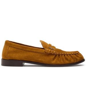 Saint Laurent Le Loafer 15 Suede Loafers - Brown