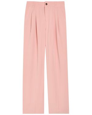 Varley Jayla 29.5 Wide-Leg Stretch-Woven Trousers - Pink