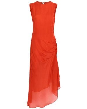 LIBEROWE Enya Gathered Silk Maxi Dress