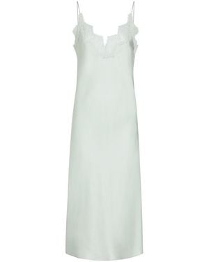 Rohe Lace-Trim Silk Midi Slip Dress - White