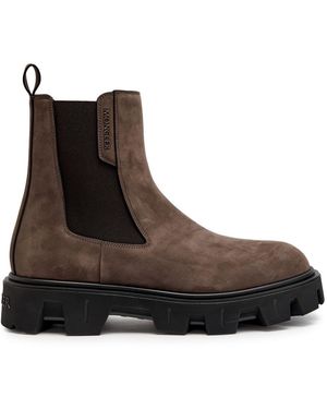 Moncler Peak City Suede Chelsea Boots - Brown