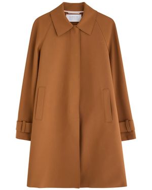Harris Wharf London Scuba Coat - Brown