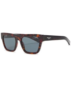 Prada Flattop Square-Frame Sunglasses - Black