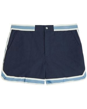 CHE Baller Striped Poplin Swim Shorts - Blue