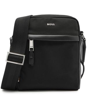 BOSS Highway Canvas Cross-Body Bag - Black