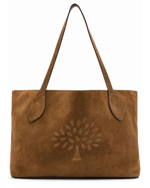 Mulberry Oversized Suede Tote Bag - Brown