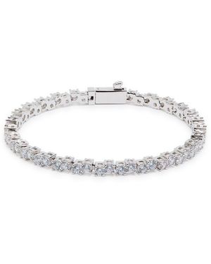 CERNUCCI Cystal-Embellished Rhodium-Plated Tennis Bracelet - Metallic