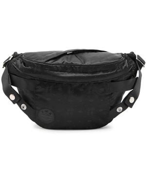 Porter-Yoshida and Co Logo-Monogram Jacquard Belt Bag - Black