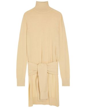 TOTEME Double-Sleeve Wool And Silk-Blend Top - Natural