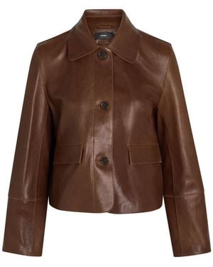 Arma Fem Leather Jacket - Brown