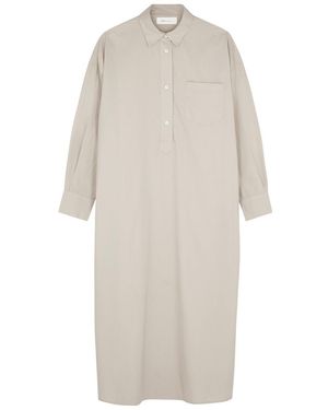 Skall Studio Edgar Cotton Midi Shirt Dress - White