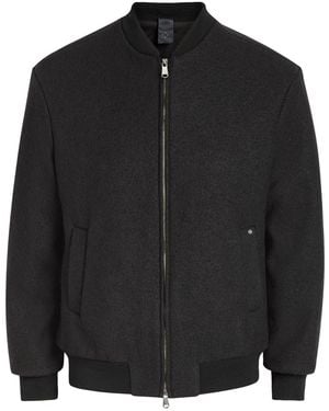 L'Estrange Wool Bomber Jacket - Black