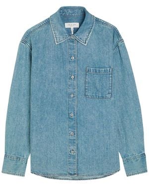 Rag & Bone Connie Denim Shirt - Blue