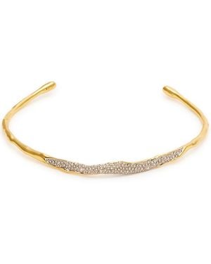 Alexis Solanales 14kt -plated Choker - White