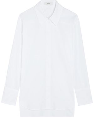 JOSEPH Nellie Cotton-Poplin Blouse - White