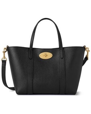 Mulberry Bayswater Mini Grained Leather Cross-Body Bag - Black