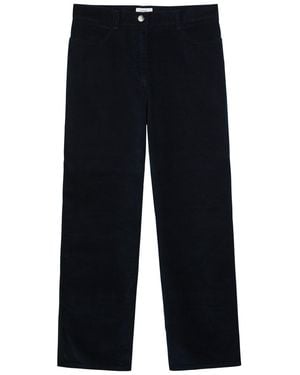 TOTEME Straight-Leg Corduroy Trousers - Blue