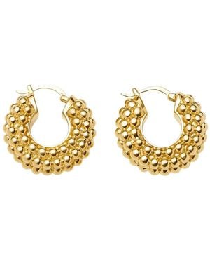 Missoma Baya 18Kt-Plated Hoop Earrings - Metallic
