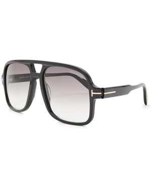 Tom Ford Falconer Aviator-Style Sunglasses - Grey