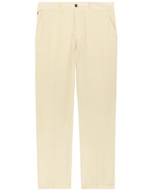 Malbon La Perla Straight-Leg Tencel-Twill Pants - Natural