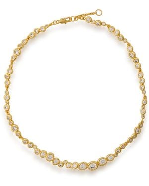Alexis Asterales Crystal-Embellished 14Kt-Plated Necklace - Metallic