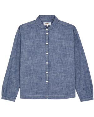 YMC Marianne Cotton Chambray Shirt - Blue
