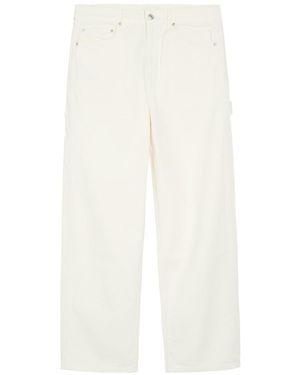 Les Deux Carpenter Straight-Leg Jeans - White
