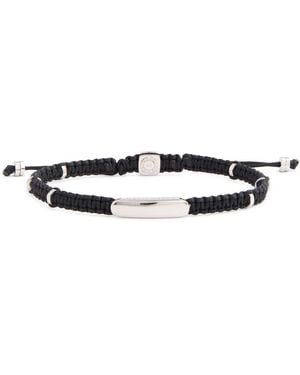 Tateossian Sterling And Macramé Bracelet - White