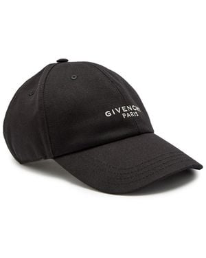 Givenchy Logo-Embroidered Cnavas Cap - Black