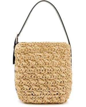TOTEME Belted Small Paper Raffia Tote - Natural