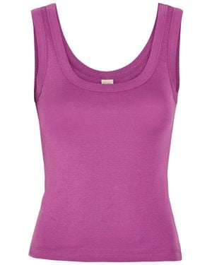 Flore Flore Hillie Cotton Tank - Purple