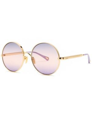 Chloé Round-Frame Sunglasses - Pink