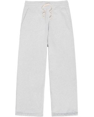 Picante Everyday Wide-Leg Cotton Joggers - White