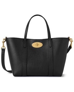 Mulberry Bayswater Mini Grained Leather Cross-Body Bag - Black