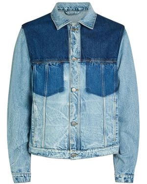 Maison Margiela Washed Denim Trucker Jacket - Blue