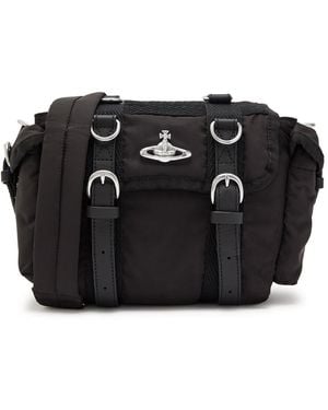 Vivienne Westwood Rocky Orb Woven Satchel - Black
