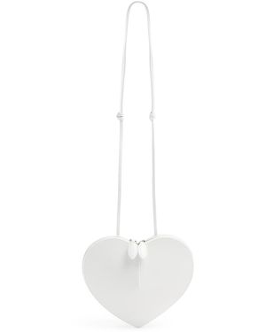 Alaïa Le Coeur Leather Cross-Body Bag - White